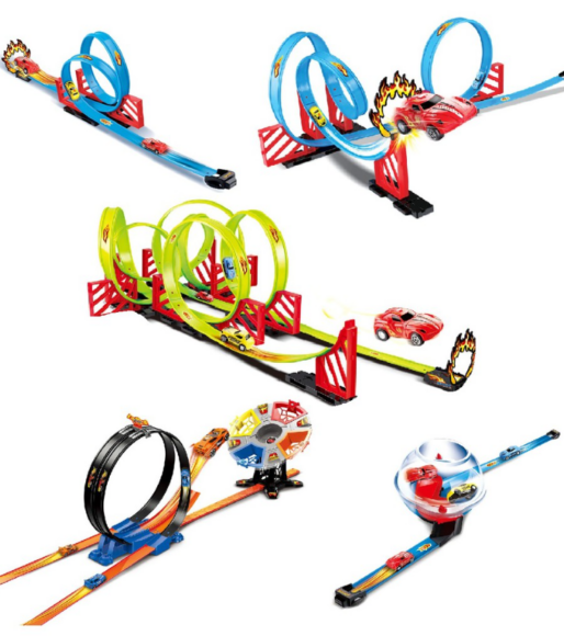 PULL BACK SUPER TRACK RACER (W/2CARS) 68816