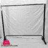 5 Ft Cloth Hanging Trolley Stand with Wheels