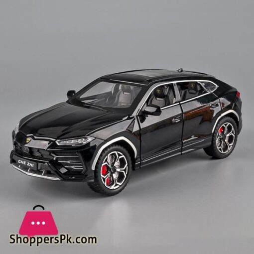 124 Lambos URUS Bison SUV Coupe Alloy Car Model Sound and Light Simulation Car Decoration Collection Child Toy Gift