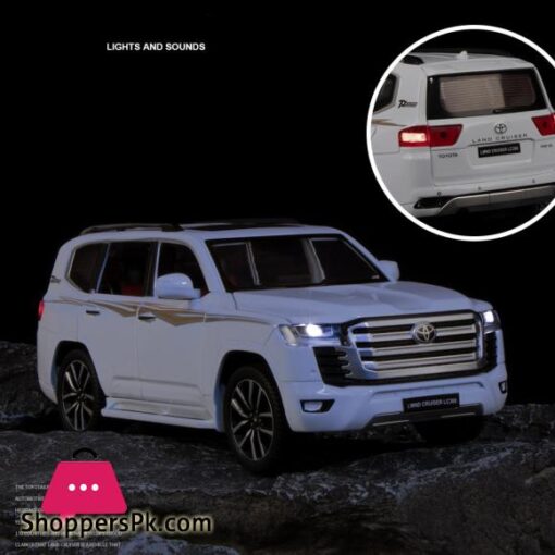 1:24 New Toyota LAND CRUISER LC300 SUV Model Diecasts Metal Casting Sound Car Model For Children's Car Toys