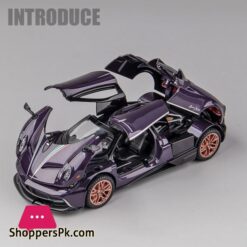 132 Pagani Huayra Dinastia Alloy Car Model Diecast Toy Vehicle sound and light Pull Back Simitation Cars Model Toys GiftDiecasts Toy Vehicles