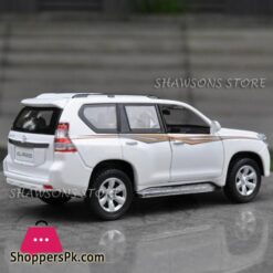 132 Scale Diecast Metal Car Model Toyota Land Cruiser Prado SUV Replica Pull Back Toy With Sound Lightdiecast metal