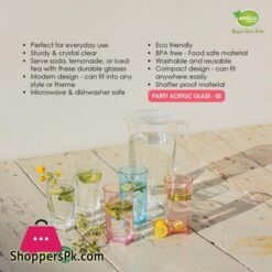 Appollo Party Acrylic Glass Model 2 Set 6 pieces