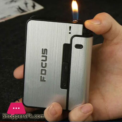 Focus Cigarette Case Inner Lighter Box Lighter Holder Case Portable Smoking Gadgets