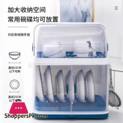 Kitchen drain bowl rack bowl rack plastic cupboard with cover bowl chopsticks storage box drain rackStorage Holders Racks