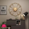 Large Silent Iron Art Wall Clock Modern Design Home Office Decoration European Style Hanging Clock 50cm