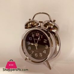 Twin bell alarm clock steel