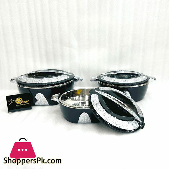 Stainless Steel Food Keep Fresh Casserole 3 Pcs Set Cookware Sets ,Size:1.5L, 2.5L, 4L