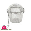 Easy Filter Green Tea Infuser Ball, Stainless Steel with Chain Ending and Hook