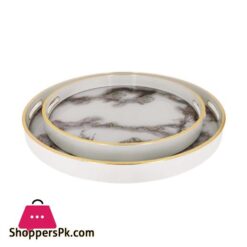 RY36 2Ps Round Serving Tray ANGELA 4c