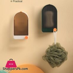 Soap Box Wall-mounted Punch-free Soap Dish With Lid Drain Soap Holder Home Shower Soap Holder Creative Bathroom Accessories