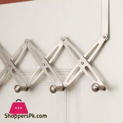 6 Hook Flexible Back Door Hanger Rack Bathroom Kitchen Organizer Hanger Hooks Home Storage Rack And Holder Clothes Organizer