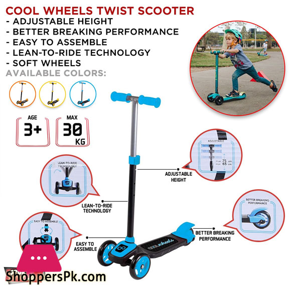 COOL WHEELS TWIST WITH LIGHT BLUE SCOOTER – FR58055 in Pakistan