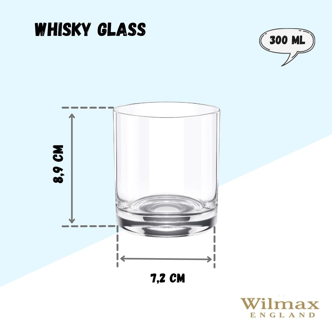 Wilmax High Quality Crystal Glass 300ML Set of 6 WL‑888023-6A