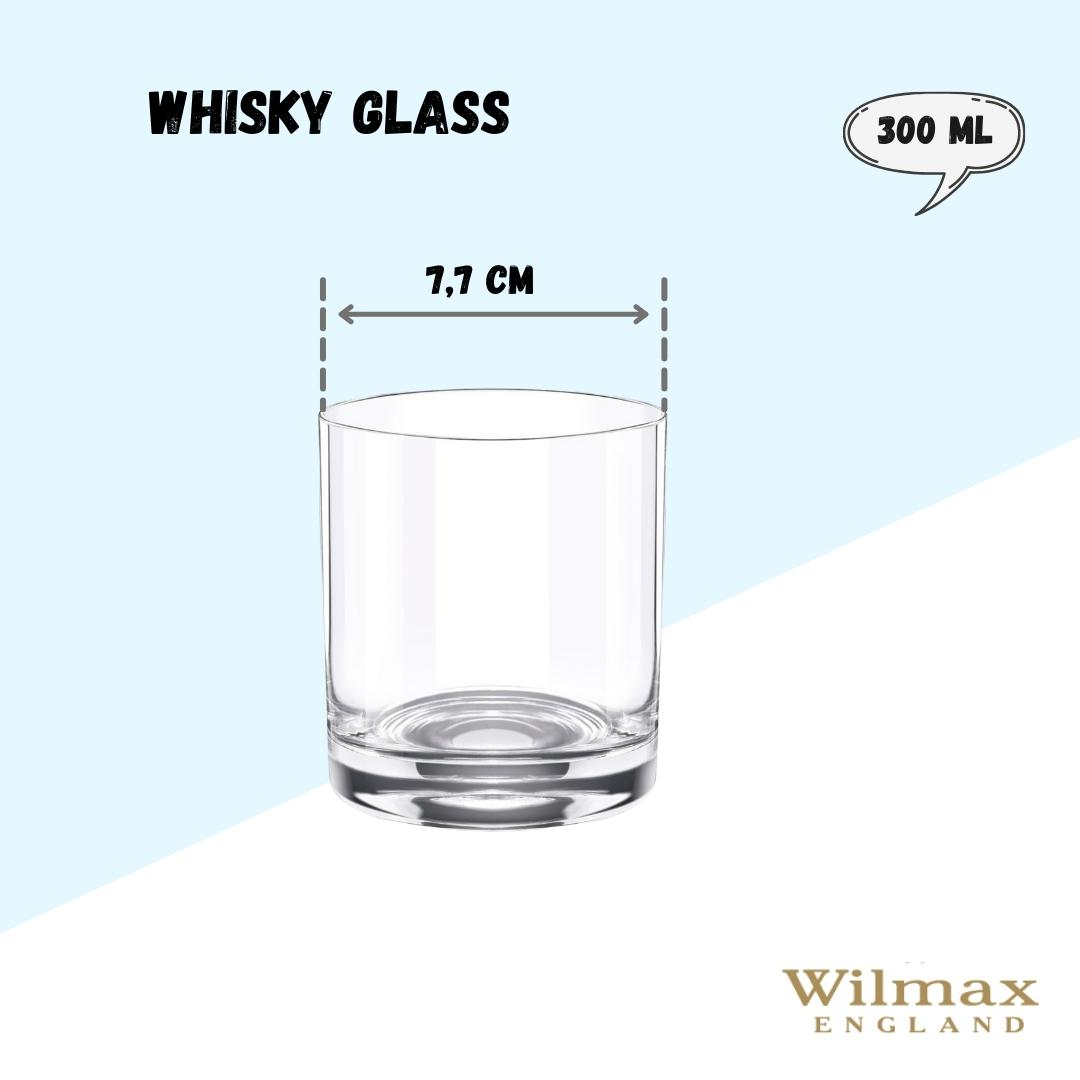 Wilmax High Quality Crystal Glass 300ML Set of 6 WL‑888023-6A