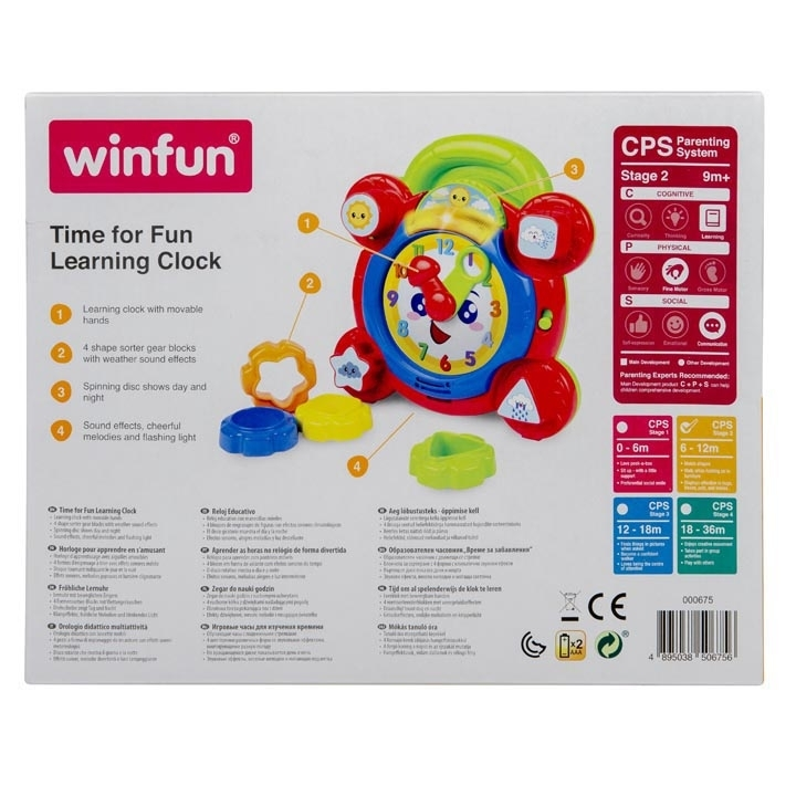 Winfun Time for Fun Learning Clock - 0675