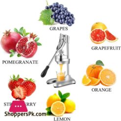 Moongiantgo Commercial Manual Juicer Hand Press Citrus Juicer Extractor Pomegranate Orange Lime Lemon Squeezer Fruit Juicer Machine