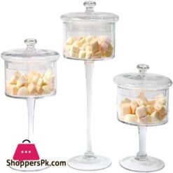 High Pastry Display Stand Wedding Dessert Fruit Tray Glass Dust Cover Candy Chocolate Jar Living Room Decoration Food Container Color D