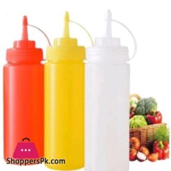 1 pcs Plastic Squeeze BottleKetchup DispencerHigh Quality Plastic