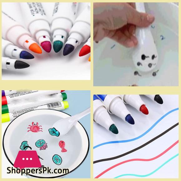 8/12 Colors Magical Water Painting Pen Set Water Floating Doodle Kids  Drawing Early Art Education