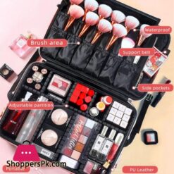 Veranstalter Make Up Lagerung Box Groe kapazitt Wasserdicht Make Up Tasche Schmuck Organizer Make Up Box Reise Schnheit Nagel Kosmetische FallAufbewahrungsboxen Behlter