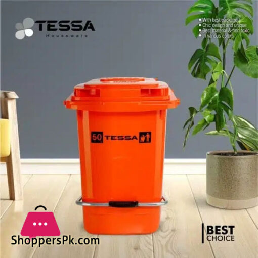 Tessa Garbage Bin Foot Pedal 50 Liter Iran Made