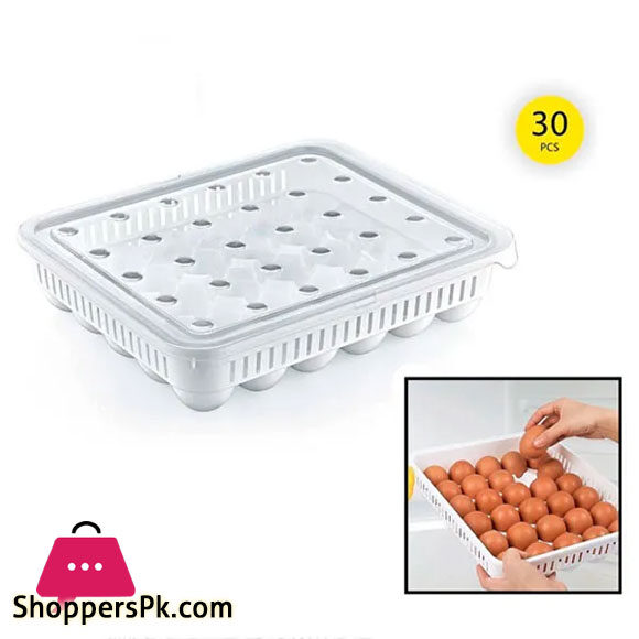 1pc Egg Storage Container, 15 Grids Large Capacity Egg Keeper, Refrigerator  Food Classification Storage Box