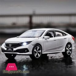 132 Honda Civic Model Car Diecast Toy Car model Sound Light Vehicle