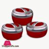 Hot Pot Set 3 Pcs Set Hisense Metallic Casserole by Happy House