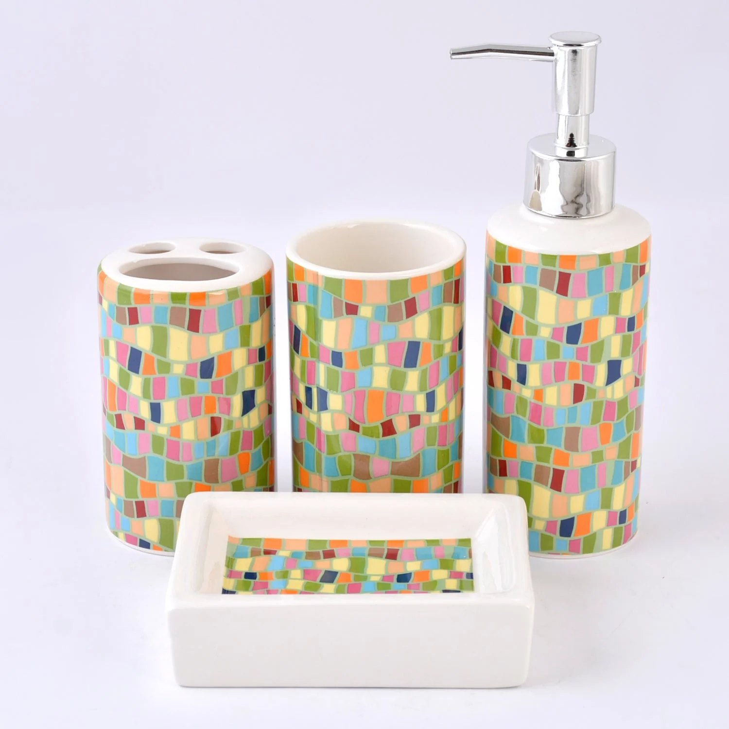 Buy Multi Color Ceramic Bath Set at Best Price in Pakistan