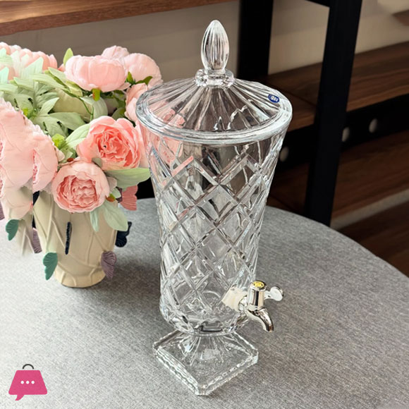 High Quality Juice Drinking Dispenser for Hotel and Home Using with Tap Glass Juice Beverage Dispenser Glassware 4.2 Liter
