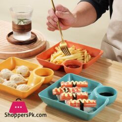 Serving Plate Heat Resistant Compartment Design Snack Tray