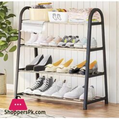 Shoe Rack With 4 Layers of Storage and Contemporary Design