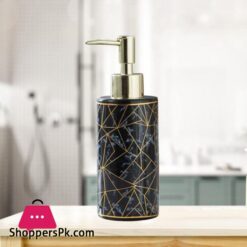 Soap Dispenser Marble Lotion Liquid Makeup Body Wash Home Pump Bottle Black