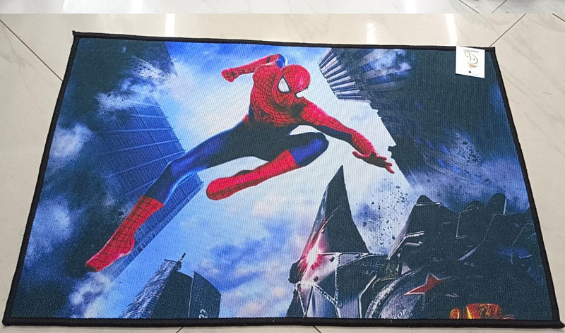 Spiderman Blue Living Room Rug Non-slip Doormat Entrance Door Mat 120 x 180 CM