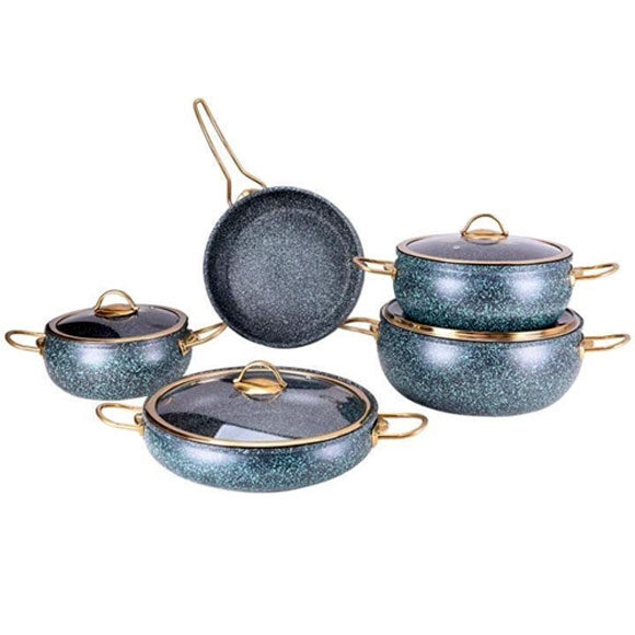 Germany UAKEEN GERMANY 9PCS GRANITE COOKWARE SET