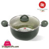 Illa Casserole 2 Handles With Glass Lid 26 CM