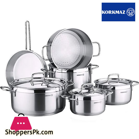 Korkmaz Alfa Plus 10pcs Cookware Set KA1998