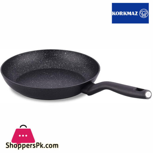 Korkmaz Nora Granite Pan 28 cm X 4.6 cm Size Black