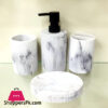 Marble Grain Bathroom Accessories Set of 4