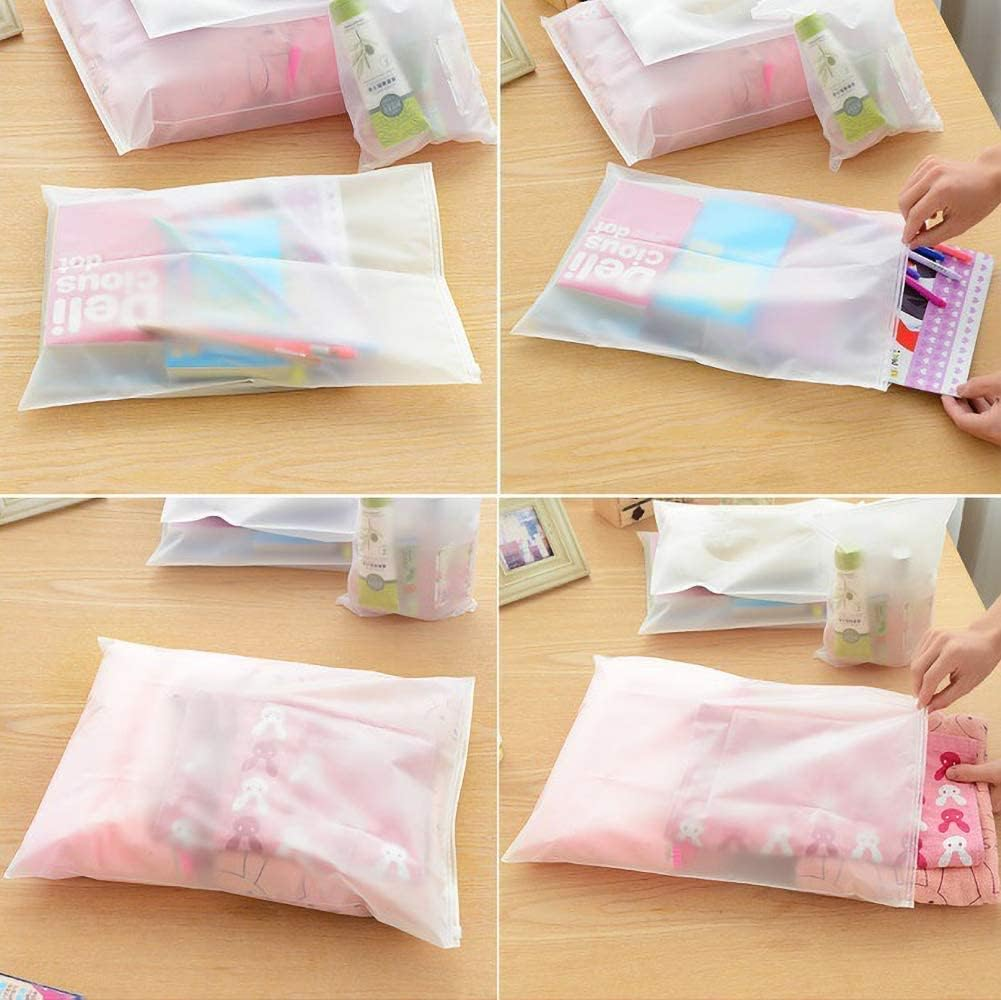 Storage Bags with Zipper Cosmetics Travel Organiser Bag Home Organization  Portable Zip Lock Slider Zip Bags