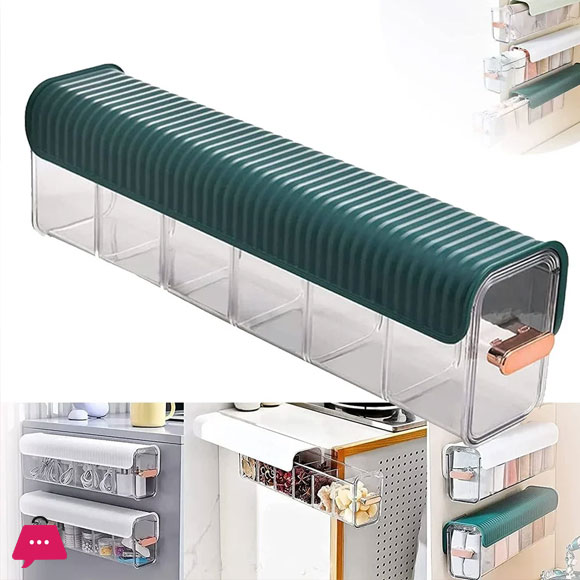6 Grids Plastic Wall Mounted Under Garments Organizer Wall Hanging