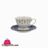 RM230 Blue Floral Cup Saucer Set 6 Piece