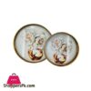 Angela Round Serving Tray Floral Set of 2