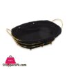 BREAD BASKET OVAL GOLDEN IR S008X