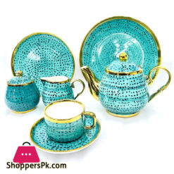 Bone China 24 Pcs Tea Set in Hand Painted Pattren