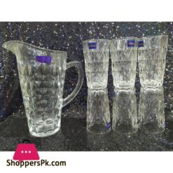 Beautiful 7 Piece Drinking Glass Set 7 Pes Glass Jug Set 1 Jug And 6 Glasses