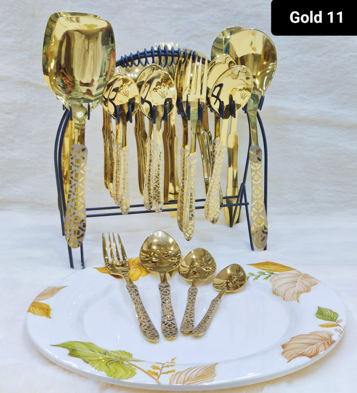 Golden tableware sale