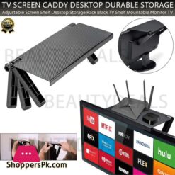 TV Screen Caddy Desktop Durable Storage Screen Top Shelf Home Bracket Adjustable