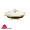 BR1004 145 Oval Dish With Candle Stand